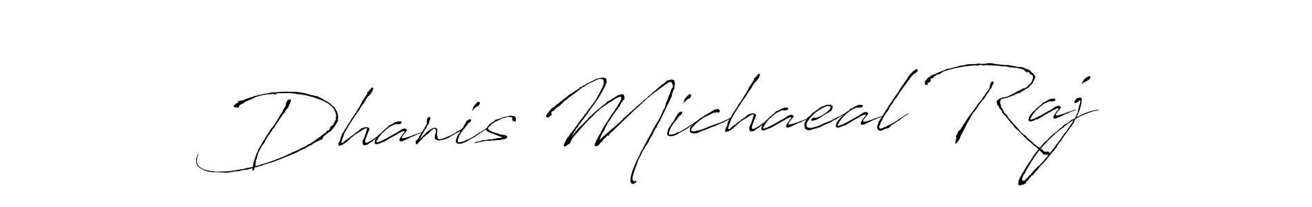 Design your own signature with our free online signature maker. With this signature software, you can create a handwritten (Antro_Vectra) signature for name Dhanis Michaeal Raj. Dhanis Michaeal Raj signature style 6 images and pictures png