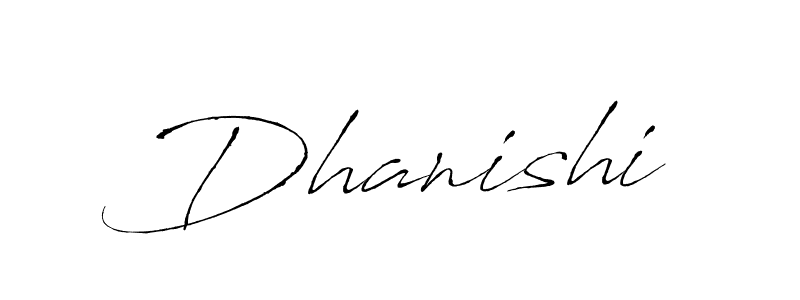 Design your own signature with our free online signature maker. With this signature software, you can create a handwritten (Antro_Vectra) signature for name Dhanishi. Dhanishi signature style 6 images and pictures png