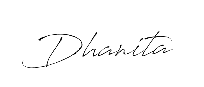 The best way (Antro_Vectra) to make a short signature is to pick only two or three words in your name. The name Dhanita include a total of six letters. For converting this name. Dhanita signature style 6 images and pictures png