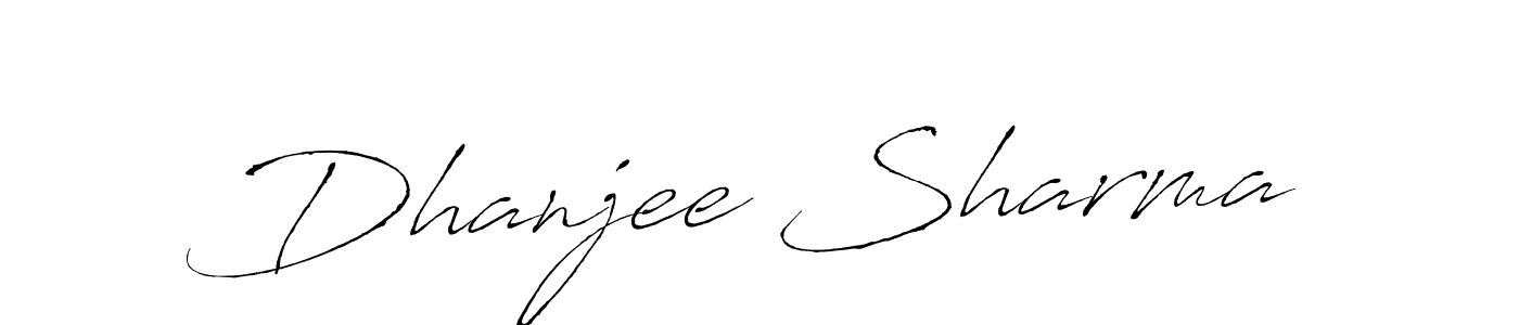 Dhanjee Sharma stylish signature style. Best Handwritten Sign (Antro_Vectra) for my name. Handwritten Signature Collection Ideas for my name Dhanjee Sharma. Dhanjee Sharma signature style 6 images and pictures png