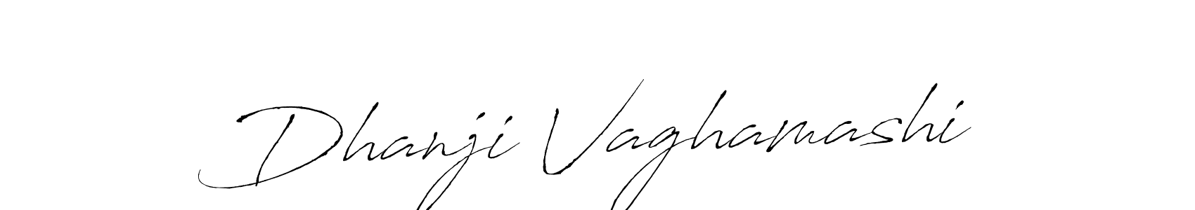 Use a signature maker to create a handwritten signature online. With this signature software, you can design (Antro_Vectra) your own signature for name Dhanji Vaghamashi. Dhanji Vaghamashi signature style 6 images and pictures png