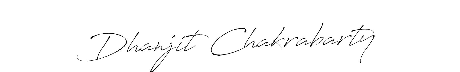 Make a beautiful signature design for name Dhanjit Chakrabarty. With this signature (Antro_Vectra) style, you can create a handwritten signature for free. Dhanjit Chakrabarty signature style 6 images and pictures png
