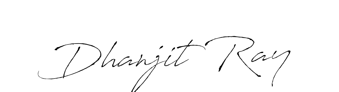 How to make Dhanjit Ray signature? Antro_Vectra is a professional autograph style. Create handwritten signature for Dhanjit Ray name. Dhanjit Ray signature style 6 images and pictures png