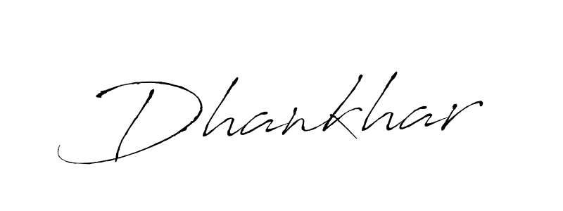 Create a beautiful signature design for name Dhankhar. With this signature (Antro_Vectra) fonts, you can make a handwritten signature for free. Dhankhar signature style 6 images and pictures png