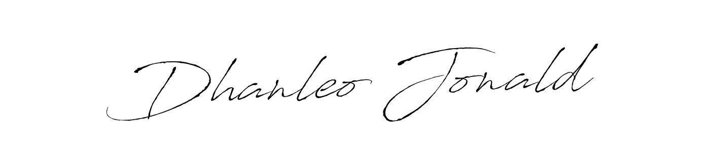 Make a beautiful signature design for name Dhanleo Jonald. With this signature (Antro_Vectra) style, you can create a handwritten signature for free. Dhanleo Jonald signature style 6 images and pictures png