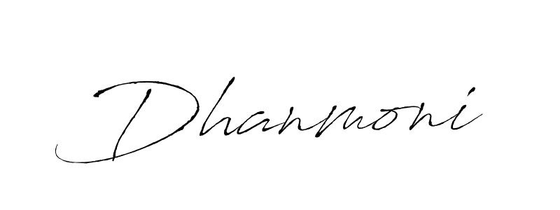 The best way (Antro_Vectra) to make a short signature is to pick only two or three words in your name. The name Dhanmoni include a total of six letters. For converting this name. Dhanmoni signature style 6 images and pictures png