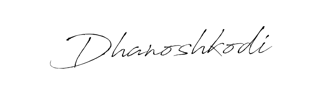 Also we have Dhanoshkodi name is the best signature style. Create professional handwritten signature collection using Antro_Vectra autograph style. Dhanoshkodi signature style 6 images and pictures png