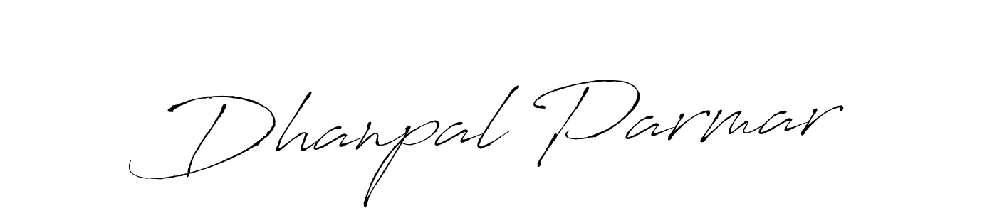 Dhanpal Parmar stylish signature style. Best Handwritten Sign (Antro_Vectra) for my name. Handwritten Signature Collection Ideas for my name Dhanpal Parmar. Dhanpal Parmar signature style 6 images and pictures png