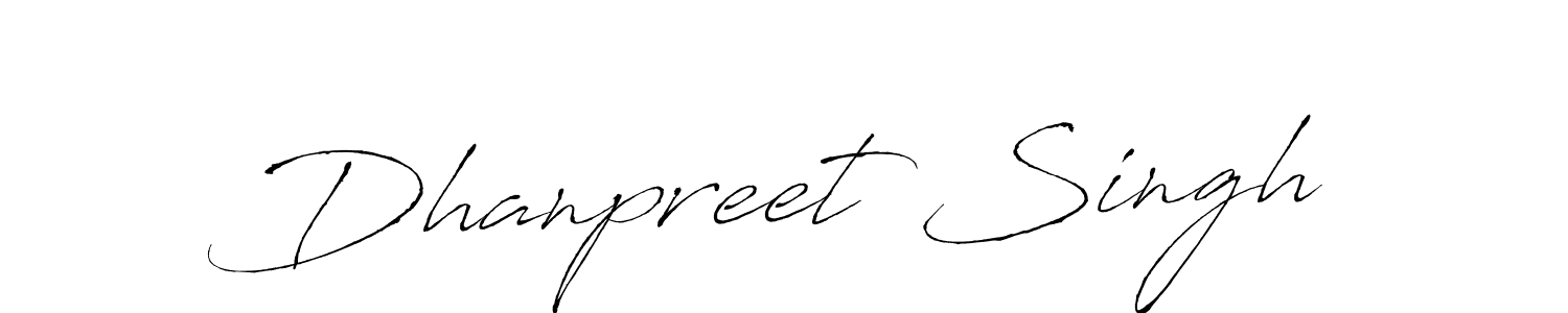 Use a signature maker to create a handwritten signature online. With this signature software, you can design (Antro_Vectra) your own signature for name Dhanpreet Singh. Dhanpreet Singh signature style 6 images and pictures png