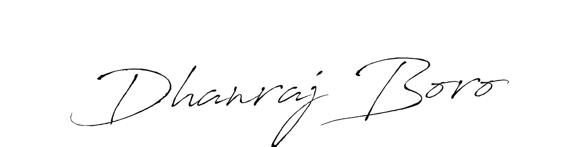 Use a signature maker to create a handwritten signature online. With this signature software, you can design (Antro_Vectra) your own signature for name Dhanraj Boro. Dhanraj Boro signature style 6 images and pictures png