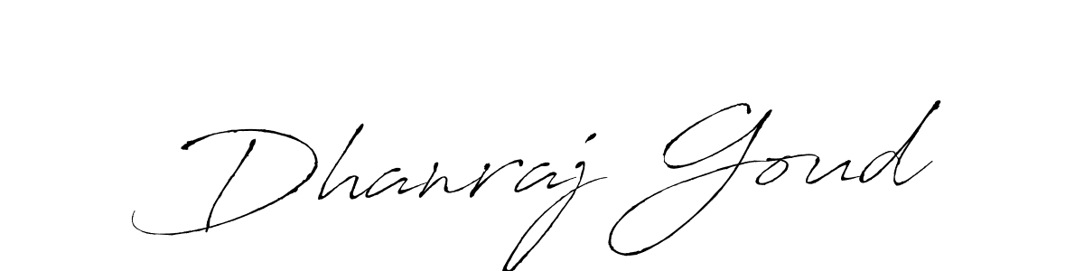 How to make Dhanraj Goud signature? Antro_Vectra is a professional autograph style. Create handwritten signature for Dhanraj Goud name. Dhanraj Goud signature style 6 images and pictures png