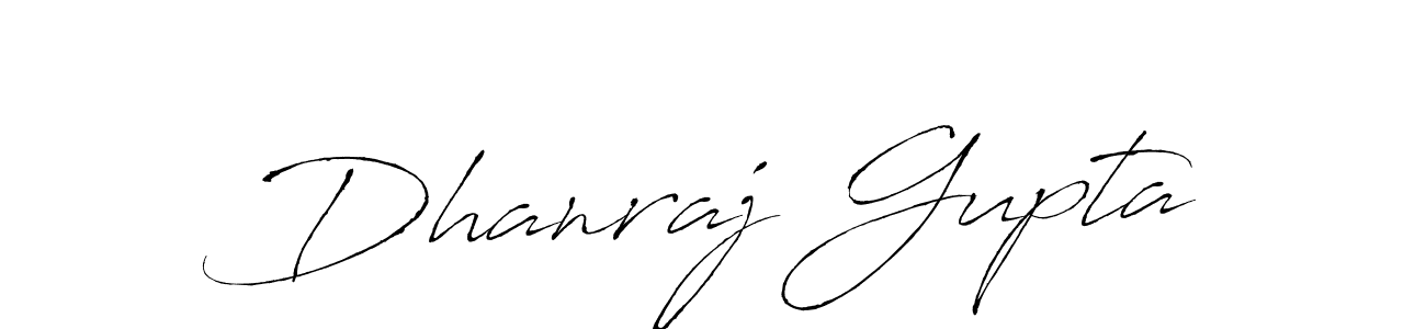 Create a beautiful signature design for name Dhanraj Gupta. With this signature (Antro_Vectra) fonts, you can make a handwritten signature for free. Dhanraj Gupta signature style 6 images and pictures png
