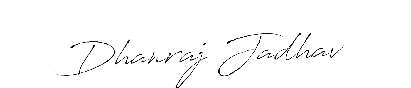 Create a beautiful signature design for name Dhanraj Jadhav. With this signature (Antro_Vectra) fonts, you can make a handwritten signature for free. Dhanraj Jadhav signature style 6 images and pictures png