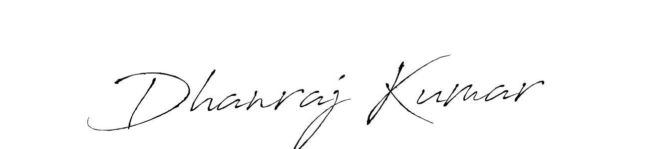 How to make Dhanraj Kumar signature? Antro_Vectra is a professional autograph style. Create handwritten signature for Dhanraj Kumar name. Dhanraj Kumar signature style 6 images and pictures png