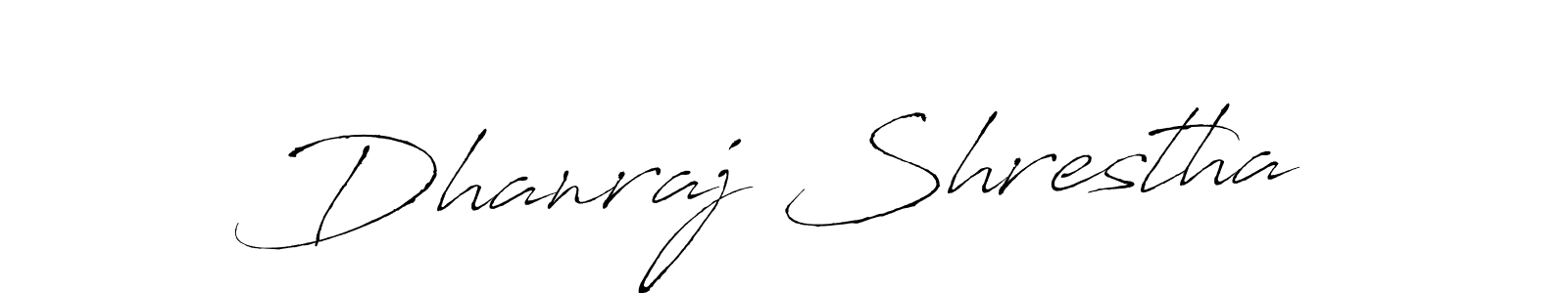 Design your own signature with our free online signature maker. With this signature software, you can create a handwritten (Antro_Vectra) signature for name Dhanraj Shrestha. Dhanraj Shrestha signature style 6 images and pictures png