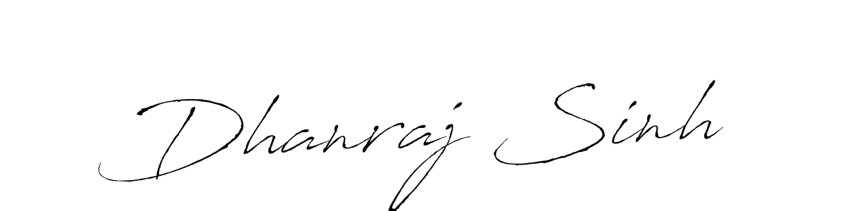 How to make Dhanraj Sinh name signature. Use Antro_Vectra style for creating short signs online. This is the latest handwritten sign. Dhanraj Sinh signature style 6 images and pictures png