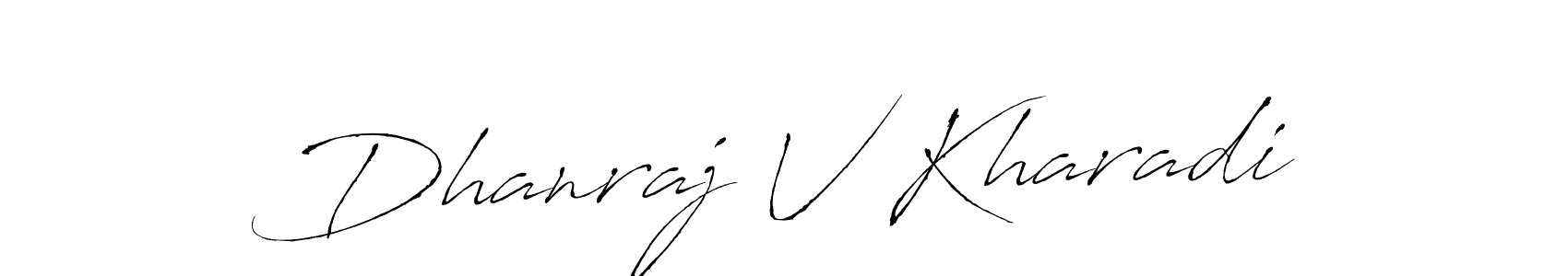 Dhanraj V Kharadi stylish signature style. Best Handwritten Sign (Antro_Vectra) for my name. Handwritten Signature Collection Ideas for my name Dhanraj V Kharadi. Dhanraj V Kharadi signature style 6 images and pictures png