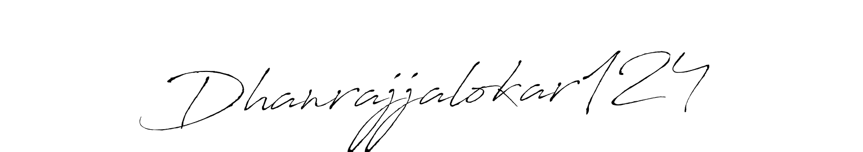 This is the best signature style for the Dhanrajjalokar124 name. Also you like these signature font (Antro_Vectra). Mix name signature. Dhanrajjalokar124 signature style 6 images and pictures png