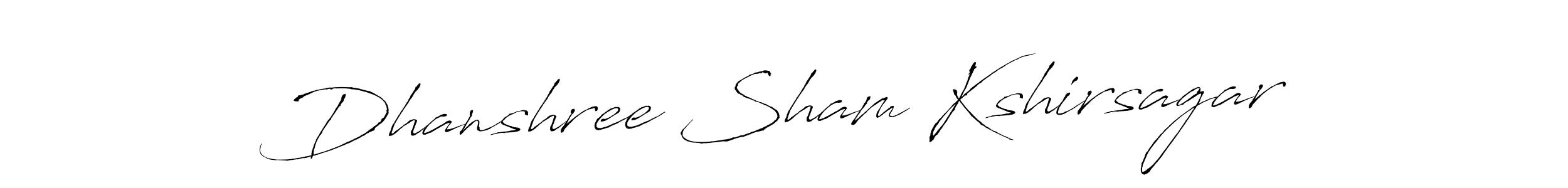 Make a beautiful signature design for name Dhanshree Sham Kshirsagar. With this signature (Antro_Vectra) style, you can create a handwritten signature for free. Dhanshree Sham Kshirsagar signature style 6 images and pictures png