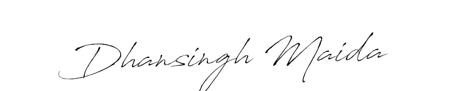 Make a beautiful signature design for name Dhansingh Maida. With this signature (Antro_Vectra) style, you can create a handwritten signature for free. Dhansingh Maida signature style 6 images and pictures png