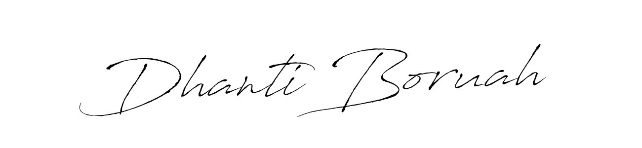 This is the best signature style for the Dhanti Boruah name. Also you like these signature font (Antro_Vectra). Mix name signature. Dhanti Boruah signature style 6 images and pictures png