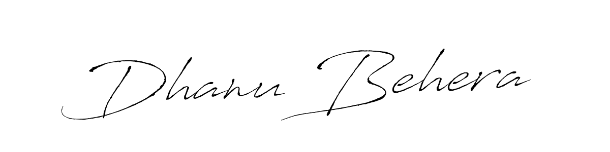 Design your own signature with our free online signature maker. With this signature software, you can create a handwritten (Antro_Vectra) signature for name Dhanu Behera. Dhanu Behera signature style 6 images and pictures png