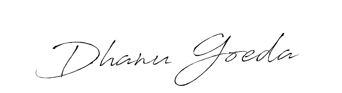 Make a beautiful signature design for name Dhanu Goeda. Use this online signature maker to create a handwritten signature for free. Dhanu Goeda signature style 6 images and pictures png