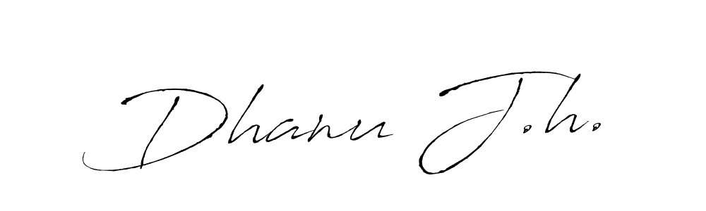 Similarly Antro_Vectra is the best handwritten signature design. Signature creator online .You can use it as an online autograph creator for name Dhanu J.h.. Dhanu J.h. signature style 6 images and pictures png