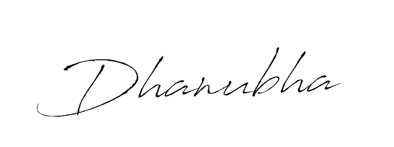 Dhanubha stylish signature style. Best Handwritten Sign (Antro_Vectra) for my name. Handwritten Signature Collection Ideas for my name Dhanubha. Dhanubha signature style 6 images and pictures png