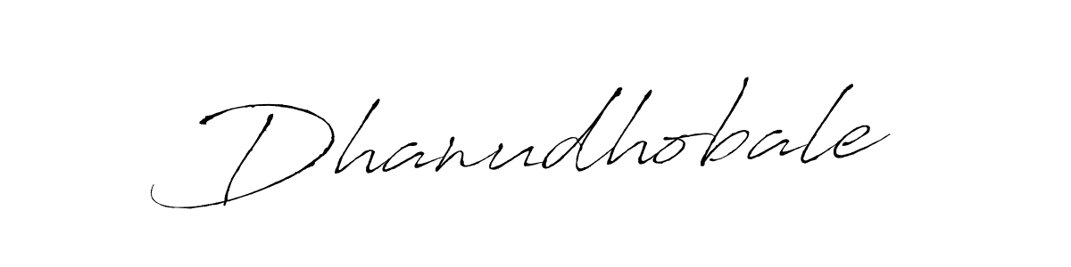 Design your own signature with our free online signature maker. With this signature software, you can create a handwritten (Antro_Vectra) signature for name Dhanudhobale. Dhanudhobale signature style 6 images and pictures png