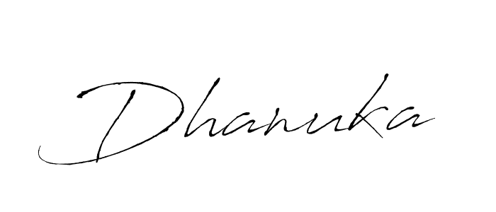 How to make Dhanuka signature? Antro_Vectra is a professional autograph style. Create handwritten signature for Dhanuka name. Dhanuka signature style 6 images and pictures png