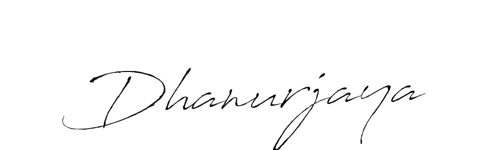 How to make Dhanurjaya name signature. Use Antro_Vectra style for creating short signs online. This is the latest handwritten sign. Dhanurjaya signature style 6 images and pictures png