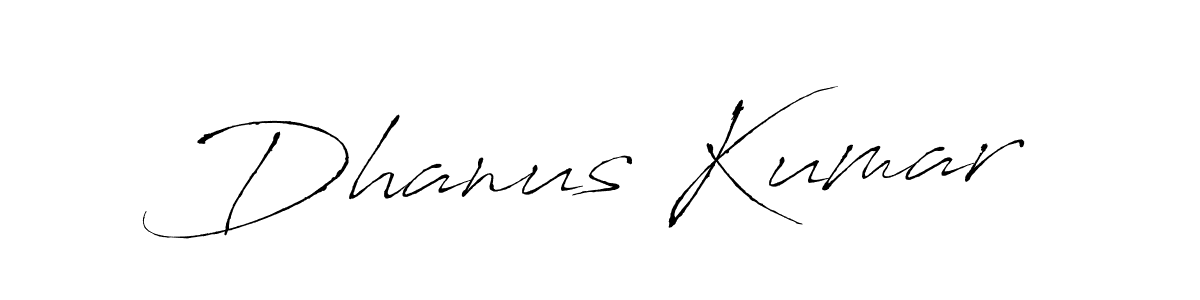 How to make Dhanus Kumar name signature. Use Antro_Vectra style for creating short signs online. This is the latest handwritten sign. Dhanus Kumar signature style 6 images and pictures png