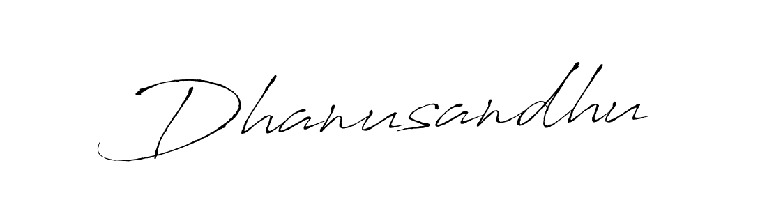 The best way (Antro_Vectra) to make a short signature is to pick only two or three words in your name. The name Dhanusandhu include a total of six letters. For converting this name. Dhanusandhu signature style 6 images and pictures png