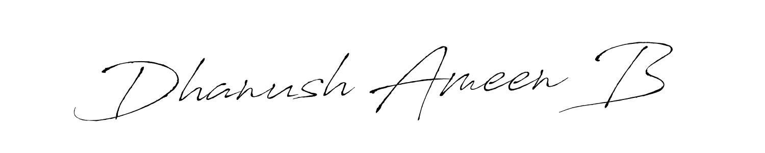 Also You can easily find your signature by using the search form. We will create Dhanush Ameen B name handwritten signature images for you free of cost using Antro_Vectra sign style. Dhanush Ameen B signature style 6 images and pictures png