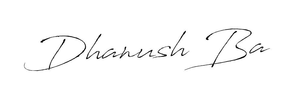 You should practise on your own different ways (Antro_Vectra) to write your name (Dhanush Ba) in signature. don't let someone else do it for you. Dhanush Ba signature style 6 images and pictures png