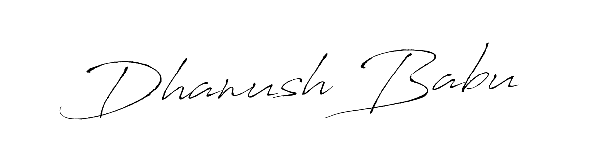 Design your own signature with our free online signature maker. With this signature software, you can create a handwritten (Antro_Vectra) signature for name Dhanush Babu. Dhanush Babu signature style 6 images and pictures png