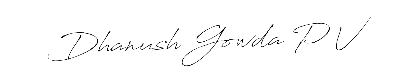 How to Draw Dhanush Gowda P V signature style? Antro_Vectra is a latest design signature styles for name Dhanush Gowda P V. Dhanush Gowda P V signature style 6 images and pictures png