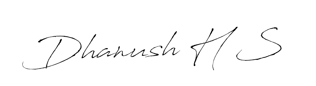 Also You can easily find your signature by using the search form. We will create Dhanush H S name handwritten signature images for you free of cost using Antro_Vectra sign style. Dhanush H S signature style 6 images and pictures png
