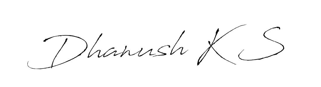 Antro_Vectra is a professional signature style that is perfect for those who want to add a touch of class to their signature. It is also a great choice for those who want to make their signature more unique. Get Dhanush K S name to fancy signature for free. Dhanush K S signature style 6 images and pictures png