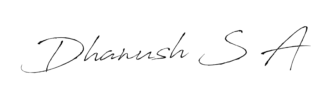 Antro_Vectra is a professional signature style that is perfect for those who want to add a touch of class to their signature. It is also a great choice for those who want to make their signature more unique. Get Dhanush S A name to fancy signature for free. Dhanush S A signature style 6 images and pictures png