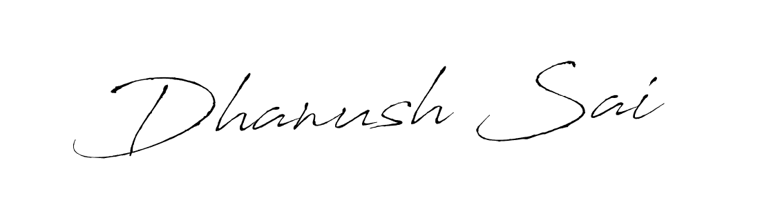 Create a beautiful signature design for name Dhanush Sai. With this signature (Antro_Vectra) fonts, you can make a handwritten signature for free. Dhanush Sai signature style 6 images and pictures png