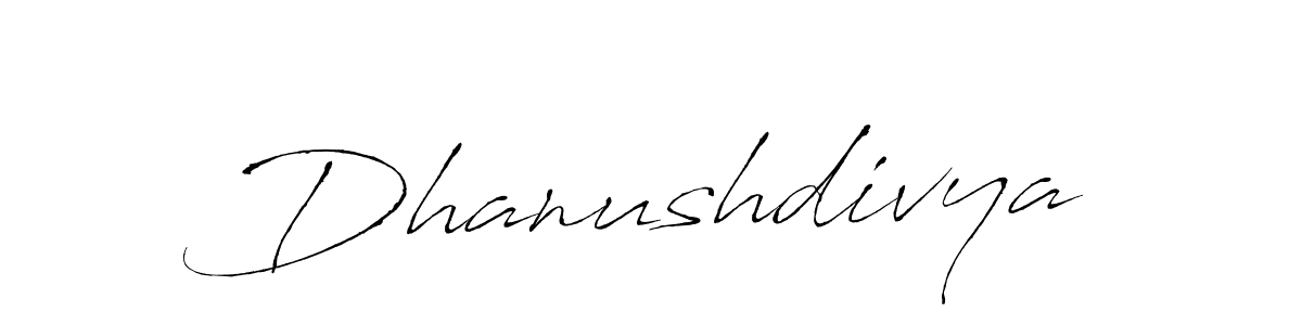 Also we have Dhanushdivya name is the best signature style. Create professional handwritten signature collection using Antro_Vectra autograph style. Dhanushdivya signature style 6 images and pictures png