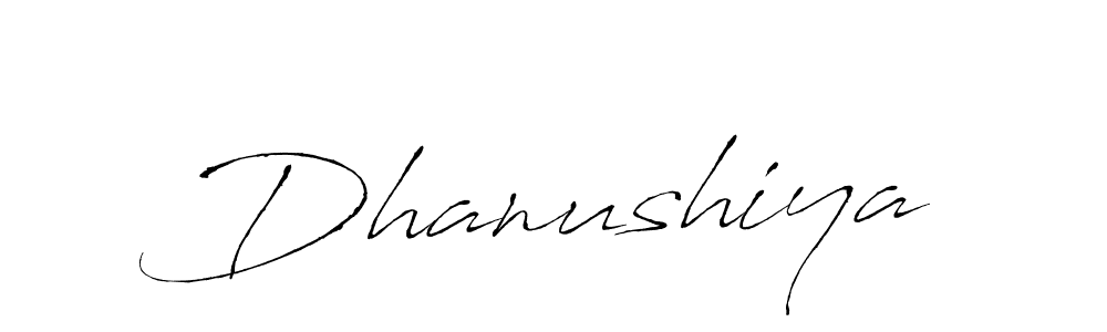 Antro_Vectra is a professional signature style that is perfect for those who want to add a touch of class to their signature. It is also a great choice for those who want to make their signature more unique. Get Dhanushiya name to fancy signature for free. Dhanushiya signature style 6 images and pictures png