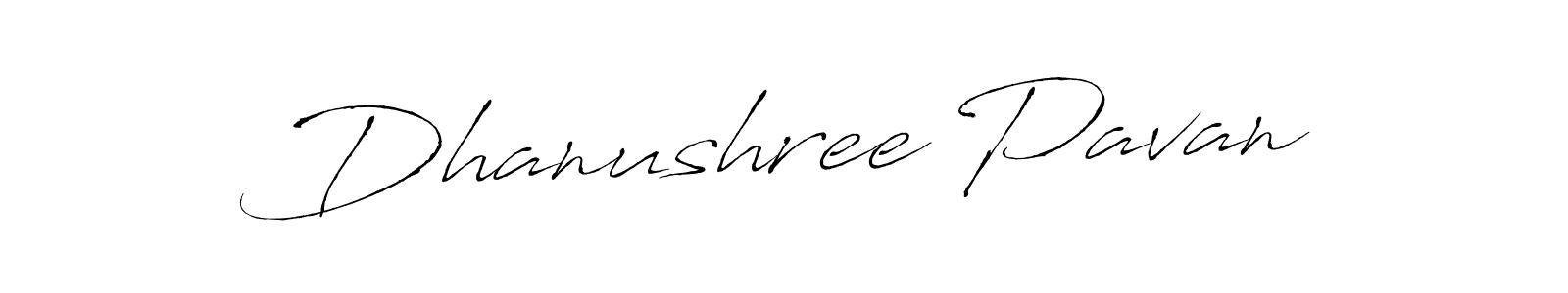 Also we have Dhanushree Pavan name is the best signature style. Create professional handwritten signature collection using Antro_Vectra autograph style. Dhanushree Pavan signature style 6 images and pictures png