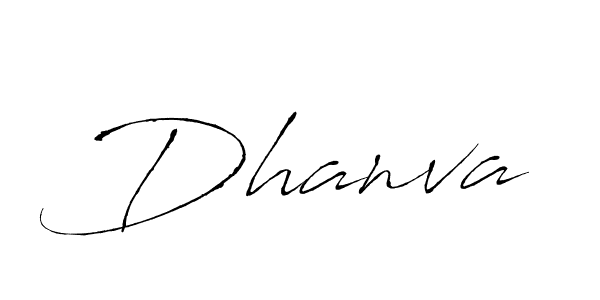 How to make Dhanva signature? Antro_Vectra is a professional autograph style. Create handwritten signature for Dhanva name. Dhanva signature style 6 images and pictures png