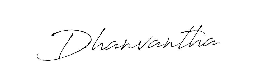 Design your own signature with our free online signature maker. With this signature software, you can create a handwritten (Antro_Vectra) signature for name Dhanvantha. Dhanvantha signature style 6 images and pictures png