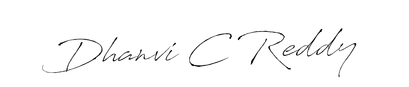 Create a beautiful signature design for name Dhanvi C Reddy. With this signature (Antro_Vectra) fonts, you can make a handwritten signature for free. Dhanvi C Reddy signature style 6 images and pictures png