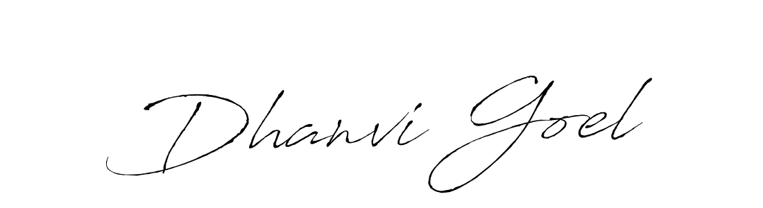 Create a beautiful signature design for name Dhanvi Goel. With this signature (Antro_Vectra) fonts, you can make a handwritten signature for free. Dhanvi Goel signature style 6 images and pictures png