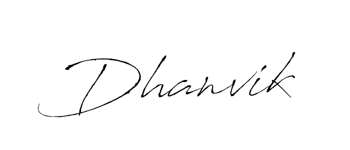 Design your own signature with our free online signature maker. With this signature software, you can create a handwritten (Antro_Vectra) signature for name Dhanvik. Dhanvik signature style 6 images and pictures png